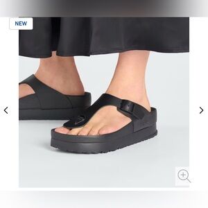 NIB Birkenstock Gizeh Flex Platform Leather